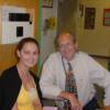 Chrissy with her Neuro-Oncologist, Children's Memorial Dr. Stewart Goldman at Children's Memorial July 7, 2002