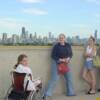 Enjoying the roof top view at Children's Memorial July 9, 2002